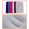 Oreiller gonflable en nylon - portable - coussin de couchage - pour camping / voyage / plage - 34 * 22 cm
