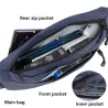 TINYAT - sac multifonction poitrine / taille / épaule - avec trou pour prise casque - étanche