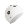 Bonnet de bain en silicone - imperméable - protection oreilles / cheveux longs - imprimé fleuri