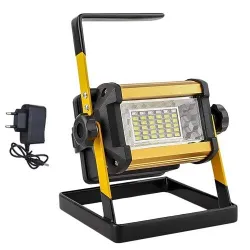 Projecteur LED - réflecteur portable - lampe de travail - rechargeable - étanche - 50W