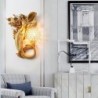 Luxurious crystal wall lamp - gold mermaid with ballWall lights