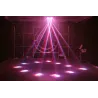 Eclairage de scène à LED - lyre croisée - contrôle DMX - projecteur laser