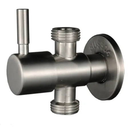 Vanne de réglage d'angle - connecteur 3 voies - inverseur pomme de douche - bidet - évier