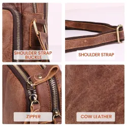 Stylish small shoulder bag - genuine leatherBags