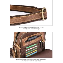 Stylish small shoulder bag - genuine leatherBags