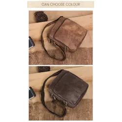 Petit sac à bandoulière élégant - cuir véritable
