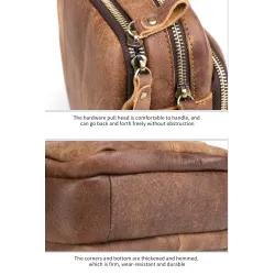 Stylish small shoulder bag - genuine leatherBags