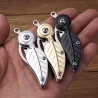 Mini foldable pocket knife - stainless steel - leaf shapeKnives & Multitools