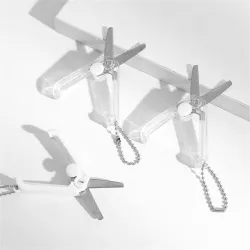 Mini ciseaux colorés - rétractables - pliables