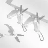 Mini ciseaux colorés - rétractables - pliables