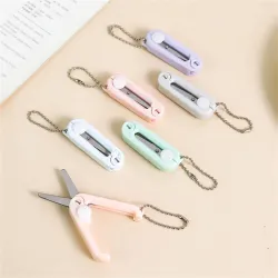 Mini ciseaux colorés - rétractables - pliables