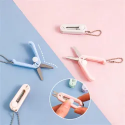 Mini ciseaux colorés - rétractables - pliables