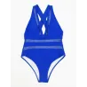 Sexy one piece swimsuit - with push up - net decorationBeachwear