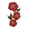 Luxurious brooch - big crystal flowersBrooches