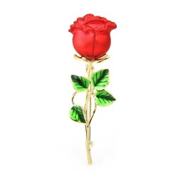 Classic red rose broochBrooches