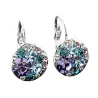 Boucles d'oreilles rondes élégantes - avec zircone cubique