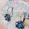 Boucles d'oreilles rondes élégantes - avec zircone cubique