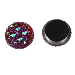 Broche ronde en cristal exotique - broche avec aimant