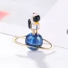 Broche élégante avec astronaute / globe