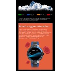 Montre intelligente de luxe - tactile complet - tracker de sport / fitness - fréquence cardiaque - étanche - IOS - Android