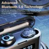 Wireless sports headphones - earbuds - waterproof - Bluetooth- with microphone / 2200Mah charging boxEar- & Headphones
