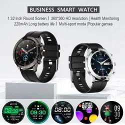 MELANDA - montre intelligente de sport - Bluetooth - écran tactile complet - tracker de fitness - moniteur cardiaque - étanche -