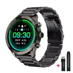 MELANDA - montre intelligente de sport - Bluetooth - écran tactile complet - tracker de fitness - moniteur cardiaque - étanche -