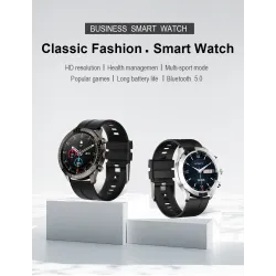 MELANDA - montre intelligente de sport - Bluetooth - écran tactile complet - tracker de fitness - moniteur cardiaque - étanche -