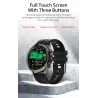MELANDA - montre intelligente de sport - Bluetooth - écran tactile complet - tracker de fitness - moniteur cardiaque - étanche -