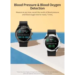 MELANDA - montre intelligente de sport - Bluetooth - écran tactile complet - tracker de fitness - moniteur cardiaque - étanche -