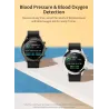 MELANDA - montre intelligente de sport - Bluetooth - écran tactile complet - tracker de fitness - moniteur cardiaque - étanche -
