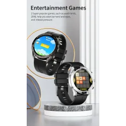 MELANDA - montre intelligente de sport - Bluetooth - écran tactile complet - tracker de fitness - moniteur cardiaque - étanche -