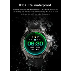 MELANDA - montre intelligente de sport - Bluetooth - écran tactile complet - tracker de fitness - moniteur cardiaque - étanche -