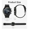 MELANDA - montre intelligente de sport - Bluetooth - écran tactile complet - tracker de fitness - moniteur cardiaque - étanche -