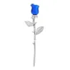 Broche élégante - rose rouge & bleue