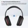 Ausdom M09 - casque sans fil - casque avec microphone - pliable - Bluetooth - support carte TF