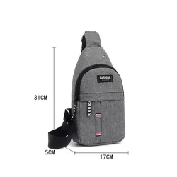 Sac multifonctionnel à la mode - pour la taille / l'épaule - avec trou de prise pour écouteurs