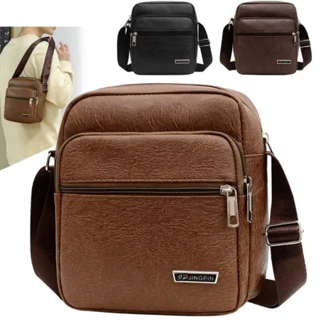 Petit sac à bandoulière à la mode - cuir - imperméable