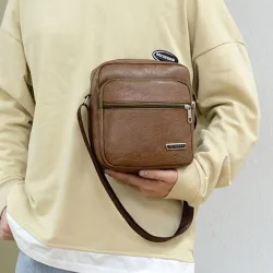 Petit sac à bandoulière à la mode - cuir - imperméable