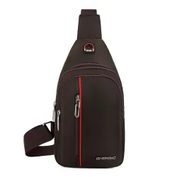Stylish shoulder / chest bag - small backpack - with earphones jack holeBags
