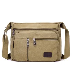 Sac rétro en toile - bandoulière réglable