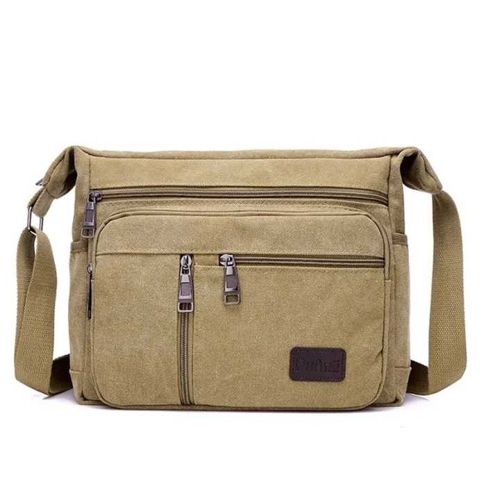 Sac rétro en toile - bandoulière réglable