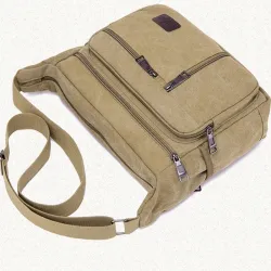 Sac rétro en toile - bandoulière réglable