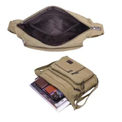 Sac rétro en toile - bandoulière réglable