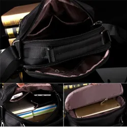 Petite mallette élégante - sac à bandoulière - nylon imperméable