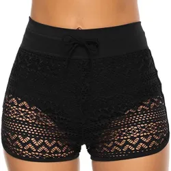Bas de bikini sexy - short court en dentelle