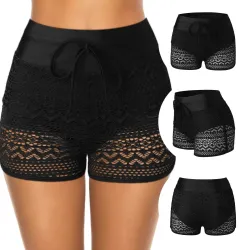 Bas de bikini sexy - short court en dentelle