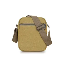 Sac à bandoulière élégant en toile - avec fermetures éclair