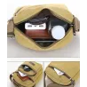 Sac à bandoulière élégant en toile - avec fermetures éclair