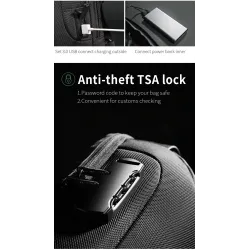 Multifunction backpack - chest / shoulder bag - anti-theft lock - waterproofBags